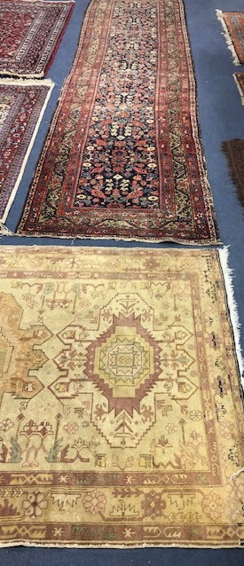 A Caucasian-style rug and a Shirvan runner Larger 402 x 97cm